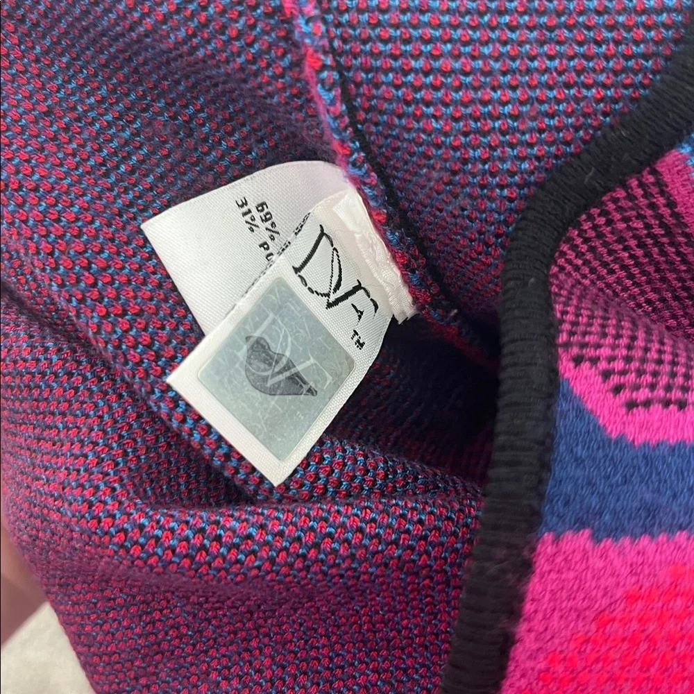 DIANE von FURSTENBERG DVF Dress Rose Jacquard Flare Dress - Picture 11 of 13